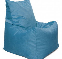 Кресло-мешок Relaxline Топчан в велюре Maserrati - 17 синий