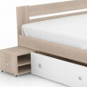 Кровать двуспальная Столлайн Стелла 160, белый/дуб сонома