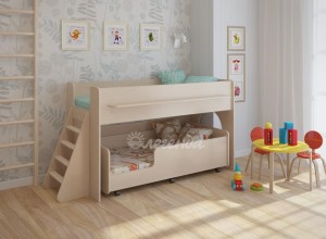 Двухъярусная кровать выкатная Легенда 23.3 