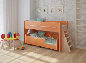 Двухъярусная кровать выкатная Легенда 23.3