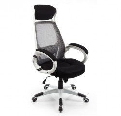 Кресло компьютерное Woodville Burgos (черный/белый)