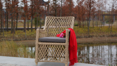 Плетеное кресло 4sis Латте, цвет соломенный