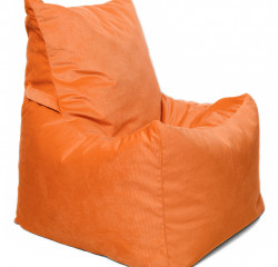 Кресло-мешок Relaxline Топчан в велюре Maserrati - 12 оранжевый