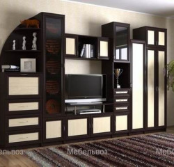 Мебельная стенка Славмебель Риф со шкафом