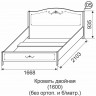 Кровать Арника Афродита 05, 160х200 с ортопедическим основанием