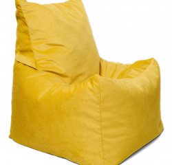 Кресло-мешок Relaxline Топчан в велюре Maserrati - 11 желтый