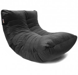 Кресло-мешок Relaxline Кокон в велюре Maserrati - 20 черный