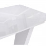 Стол обеденный Woodville Петир раздвижной, 120 см, ультра белый/белый/камень белый