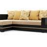 Угловой диван-кровать Столлайн Лорд-2, коричневый/бежевый, левый