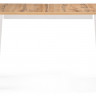 Стол обеденный Woodville Денвер Лофт раздвижной, дуб вотан/белый матовый, 120 см