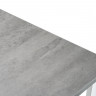 Стол обеденный Woodville Лота Лофт, бетон/белый матовый, 120 см
