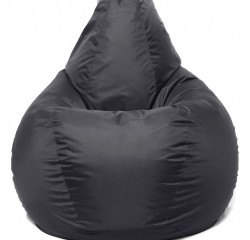 Кресло-мешок Relaxline Груша в черном оксфорде L