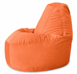 Кресло-мешок Relaxline Банан в велюре Maserrati - 12 оранжевый
