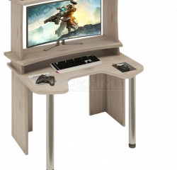 Стол игровой компьютерный Мэрдэс Домино Lite СКЛ-Игр120+НКИЛ120ВЛ, нельсон