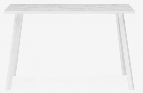 Стол обеденный Woodville Тринити Лофт, сабия/белый матовый, 120 см