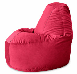 Кресло-мешок Relaxline Банан в велюре Maserrati - 14 бордовый