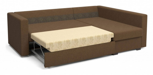 Угловой диван-кровать Столлайн Джессика-2 (правый), коричневый