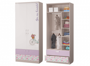 Шкаф для одежды с ящиками МЛК Адель
