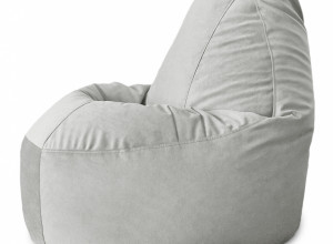 Кресло-мешок Relaxline Банан в велюре Maserrati - 19 серый