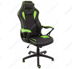 Кресло компьютерное Woodville Leon (черный/зеленый)