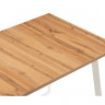 Стол обеденный Woodville Колон Лофт раздвижной, дуб вотан/белый матовый, 120 см