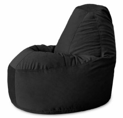 Кресло-мешок Relaxline Банан в велюре Maserrati - 20 черный