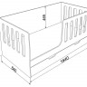Двухъярусная кровать РВ Мебель Астра 12, с ящиком