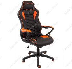 Кресло компьютерное Woodville Leon (черный/оранжевый)