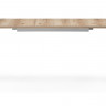 Стол обеденный Woodville Колон Лофт раздвижной, дуб делано светлый/матовый белый, 120 см