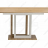Стол обеденный Woodville Санса, дуб монтана/белый, 120 см