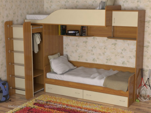 Двухъярусная кровать Славмебель Дуэт-3