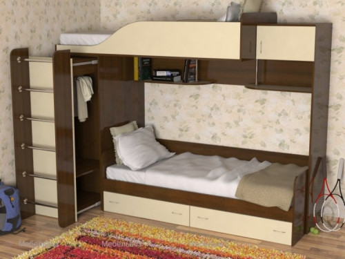 Двухъярусная кровать Славмебель Дуэт-3