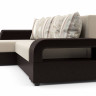 Угловой диван-кровать Столлайн Марго-1, коричневый/бежевый, левый