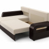 Угловой диван-кровать Столлайн Марго-1, коричневый/бежевый, левый