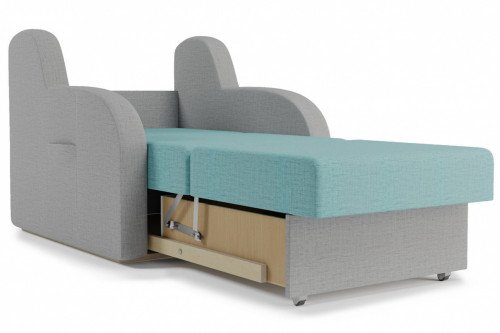 Кресло-кровать Столлайн Ремикс-1, серый/голубой