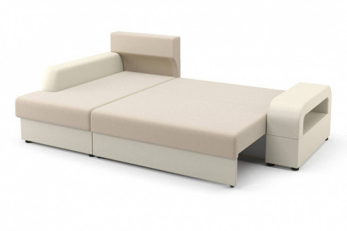 Угловой диван-кровать Столлайн Марго-1, бежевый, левый