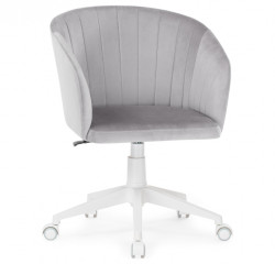 Кресло компьютерное Woodville Тибо (серый/белый)