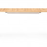 Стол обеденный Woodville Лота Лофт раздвижной, дуб вотан/белый матовый, 120 см