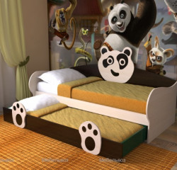 Двухъярусная кровать для детей Панда