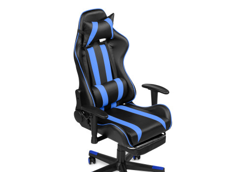 Кресло игровое Woodville Corvet (черный/голубой)