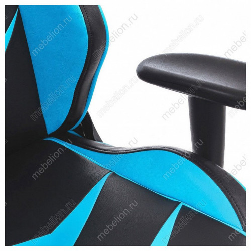 Кресло игровое Woodville Racer (черный/голубой)