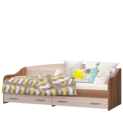 Кровать-софа одинарная с 2 ящиками латофлексы МЛК Вояж