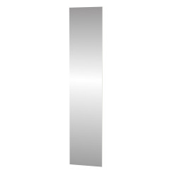 Дверь распашная Рум, 37 см зеркало белый