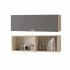 Шкаф настенный (900) с горизонтальной дверью МЛК Скайлайн 