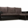Угловой диван-кровать Столлайн Цезарь, коричневый, правый
