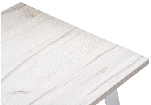 Стол обеденный Woodville Тринити Лофт, юта/матовый белый, 120 см