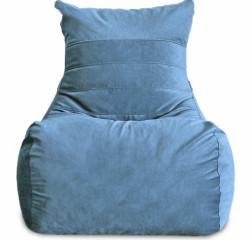 Кресло-мешок Relaxline Чилаут в велюре Maserrati - 17 синий