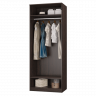 Шкаф для одежды МЛК Денвер (венге/бел глянец)