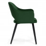 Кресло Woodville Апри, темно-зеленый/черный глянец